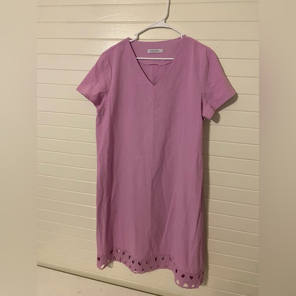 MISSLOOK Dresses & Skirts - MISSLOOK Soft Pink Cotton Blend Dress L